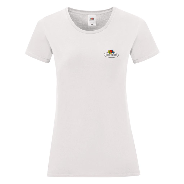 Fruit of the Loom | Kleiner Logo-T - Shirt der Vintagen Dame